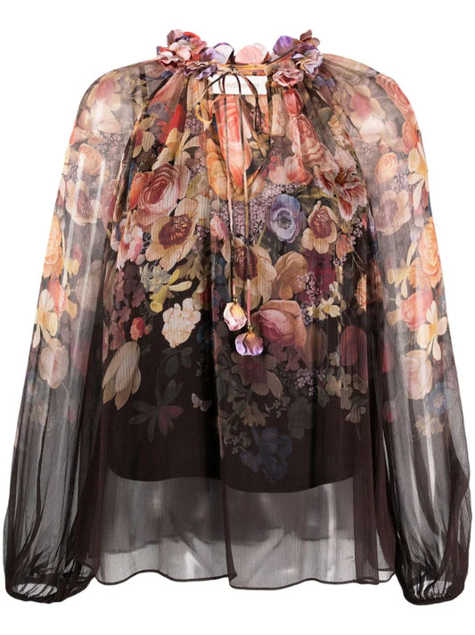 ZIMMERMANN BLUSA FLORAL