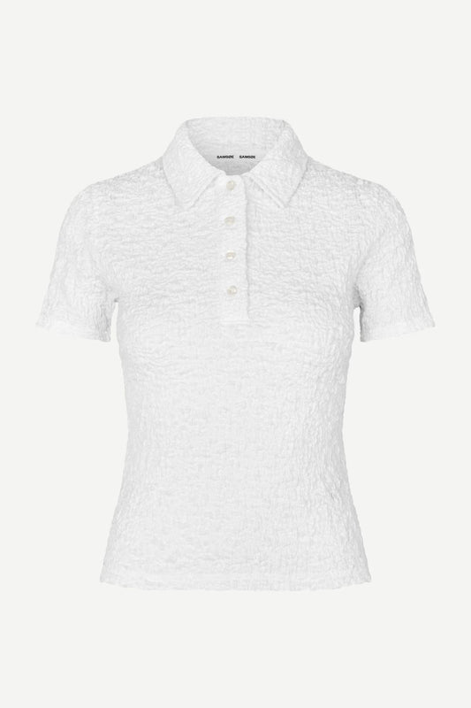 SAMSOE SAMSOE POLO SADAISY SAGE WHITE