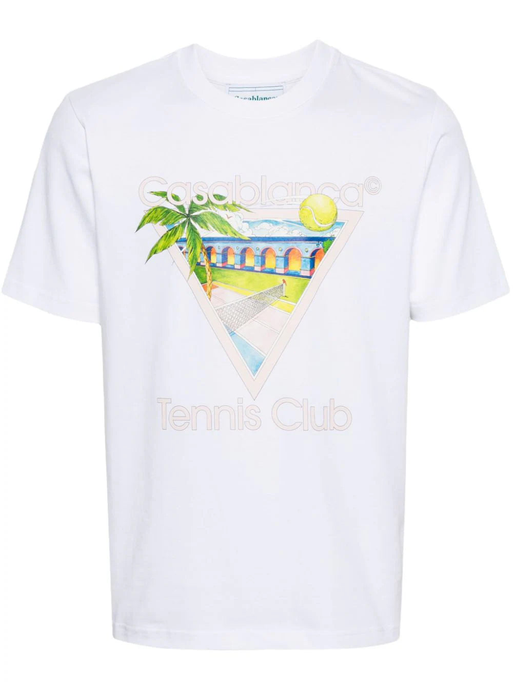 CASABLANCA T SHIRT TENNIS CLUB ICON