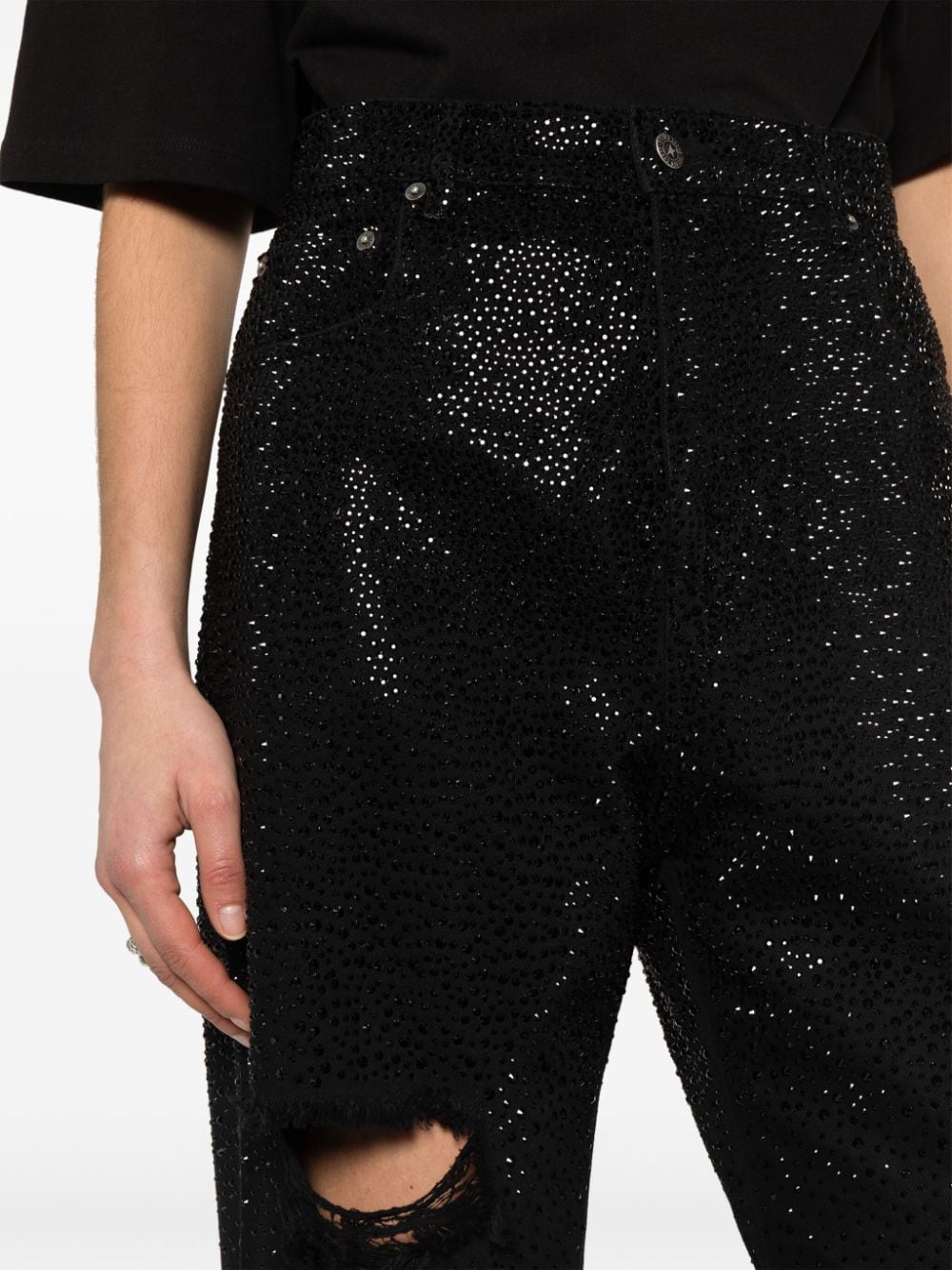 GOLDEN GOOSE JEANS STRASS