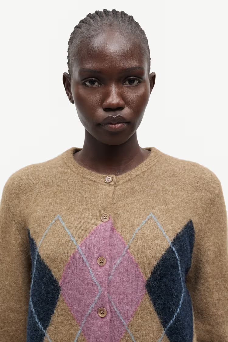 SAMSOE SAMSOE CARDIGAN SANOR GRAY