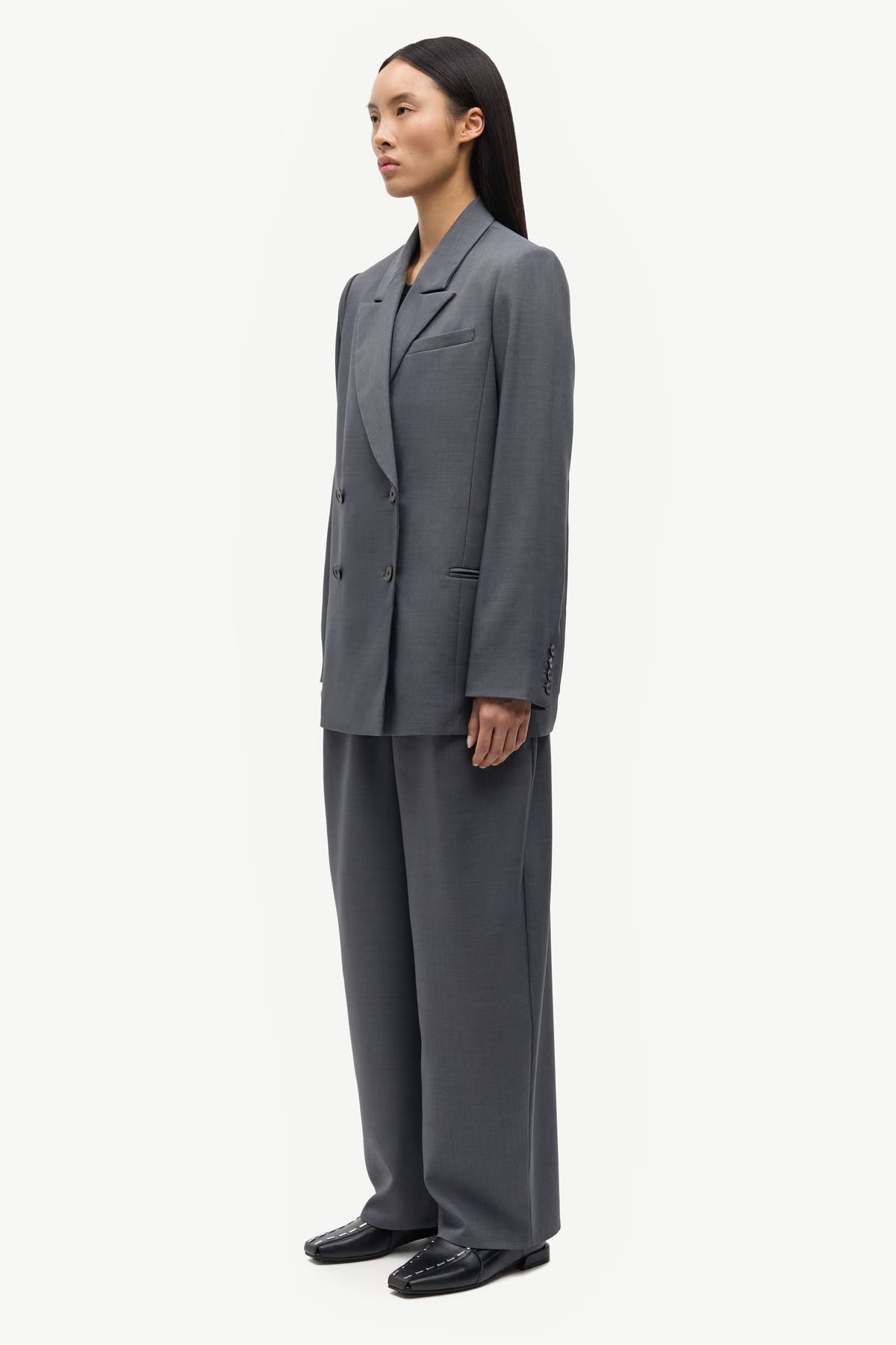 SAMSOE SAMSOE PANTALONE SAHARPER DARK GREY