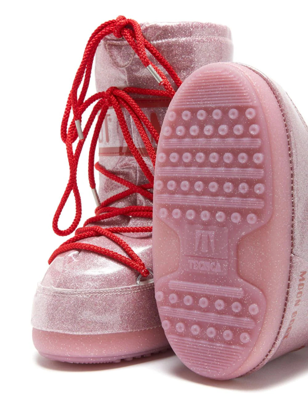 MOON BOOT STIVALE ICON JR GLITTER PINK