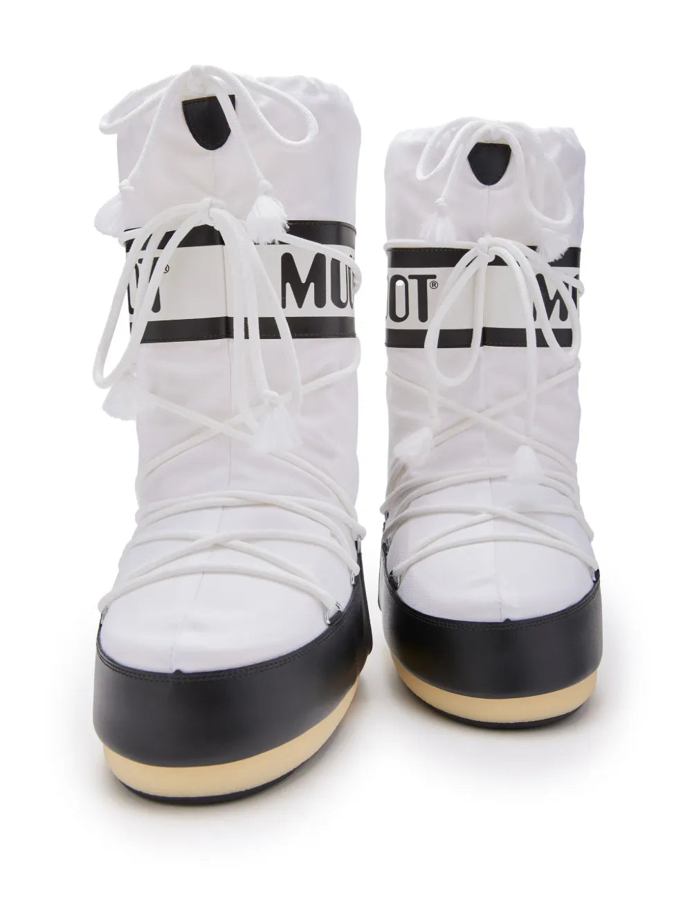 MOON BOOT ICON NYLON BLACK WHITE