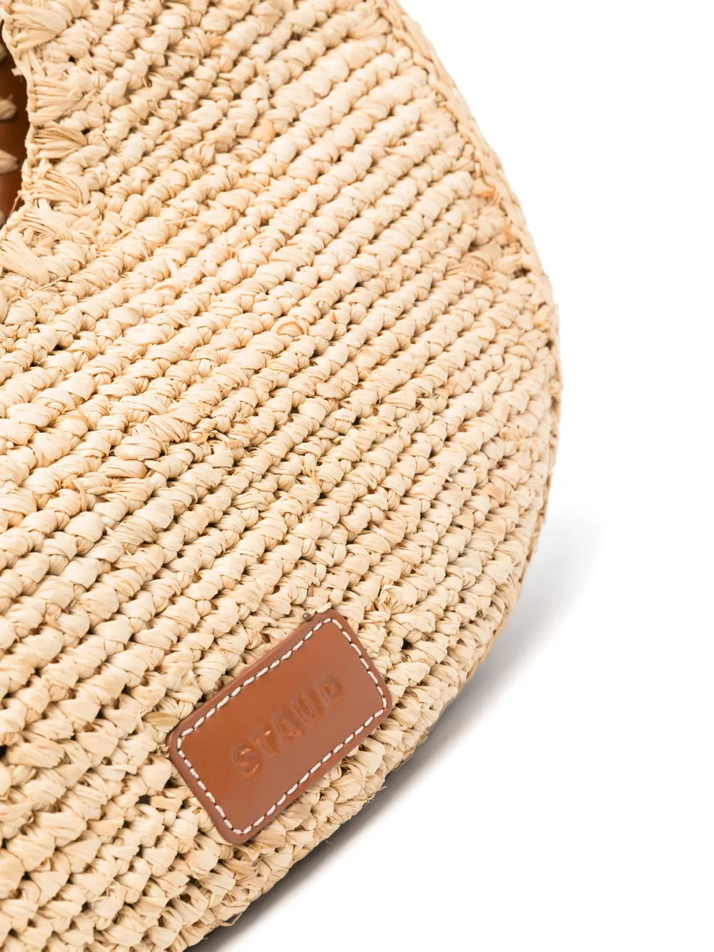 STAUD BORSA MOON RAFIA TAN