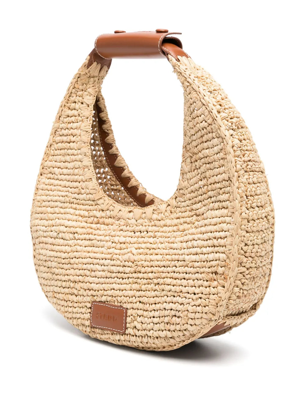 STAUD BORSA MOON RAFIA TAN