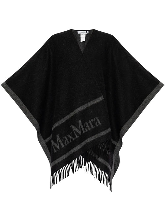 MAX MARA PONCHO HILDE NERO