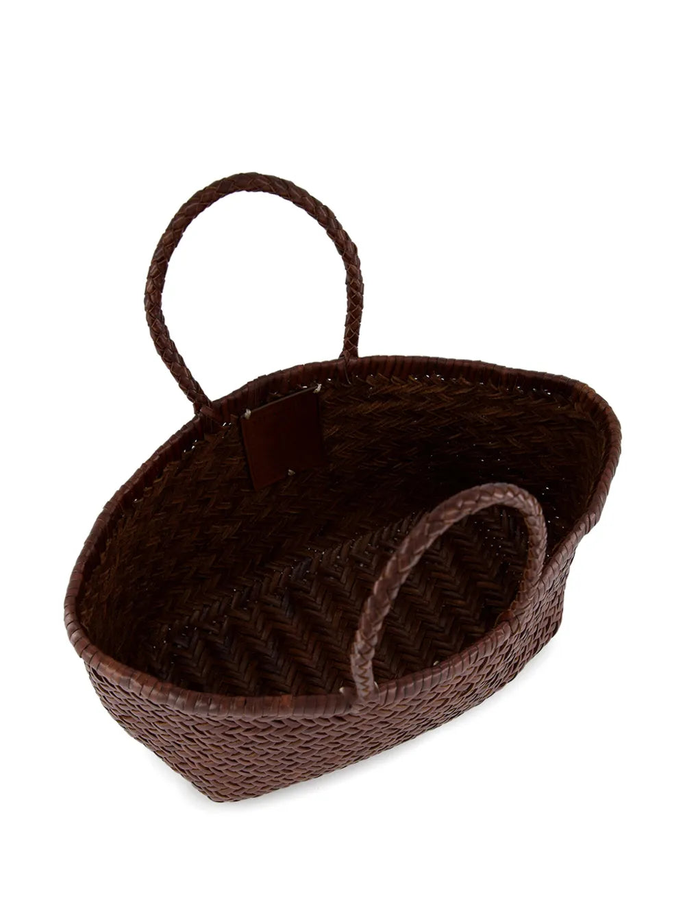 DRAGON DIFFUSION BORSA BAMBOO TRIPLE JUMP SMALL DK BROWN