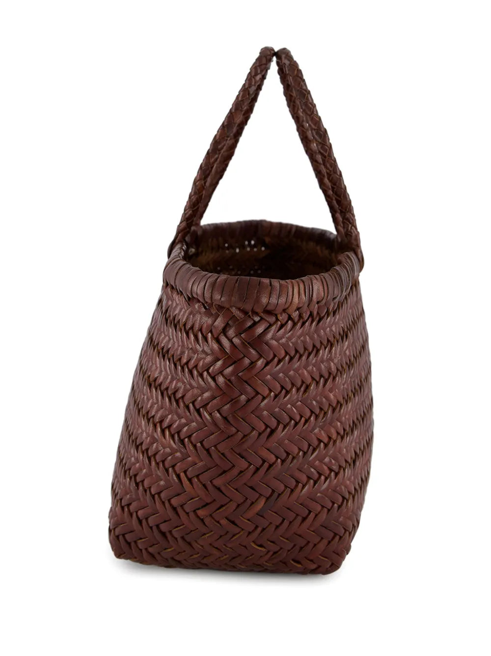 DRAGON DIFFUSION BORSA BAMBOO TRIPLE JUMP SMALL DK BROWN