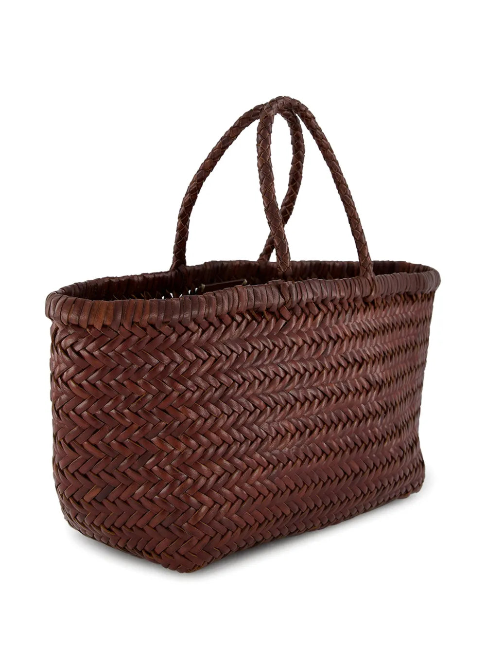 DRAGON DIFFUSION BORSA BAMBOO TRIPLE JUMP SMALL DK BROWN