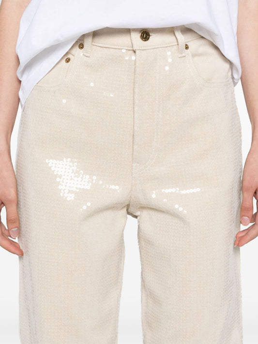 GOLDEN GOOSE JEANS KIM PAILETTES