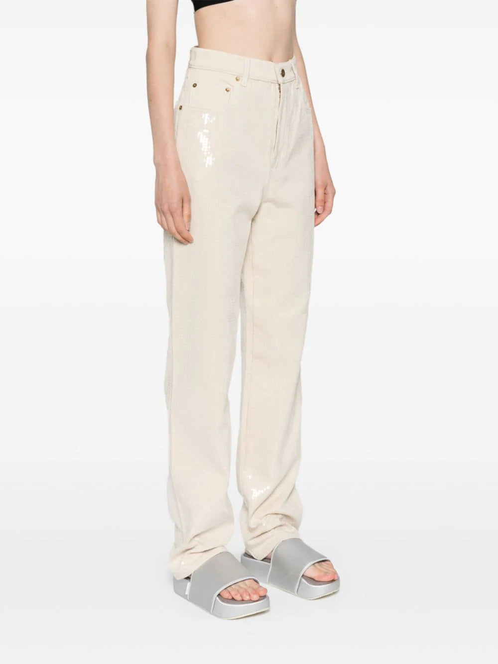 GOLDEN GOOSE JEANS KIM PAILETTES