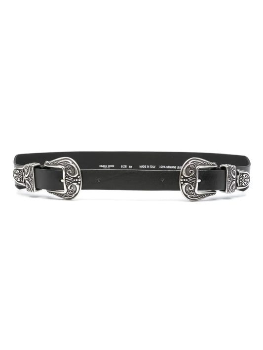 GOLDEN GOOSE CINTURA DOPPIA BLACK