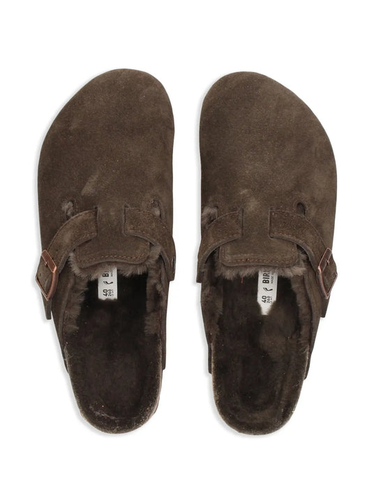 BIRKENSTOCK MULE BOSTON SHEARLING MOCCA