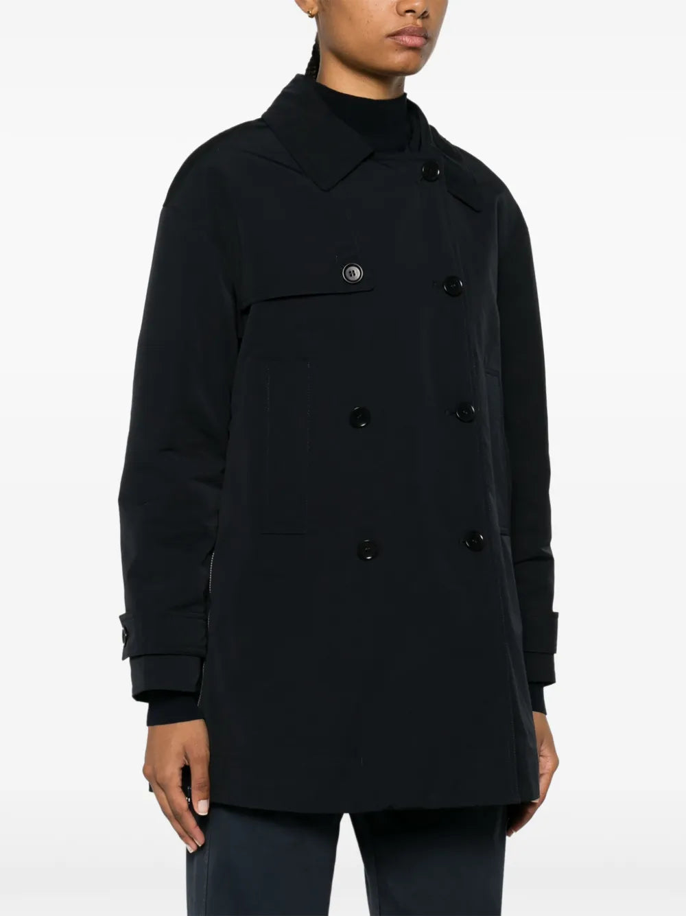 ASPESI TRENCH IMBOTTITO BLU
