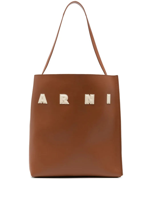 MARNI BORSA  PASSPARTOUT MUSEO MEDIA BROWN