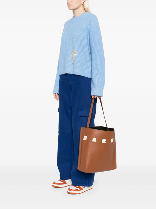 MARNI BORSA  PASSPARTOUT MUSEO MEDIA BROWN