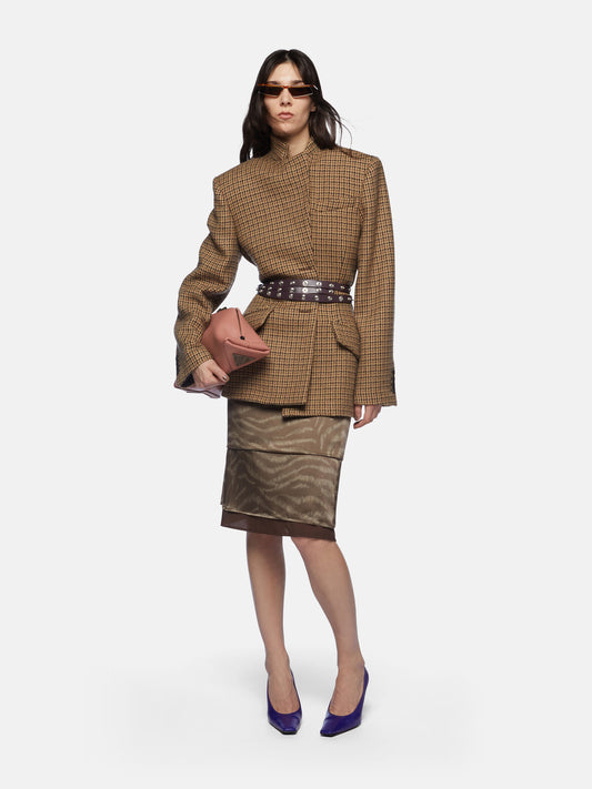 THE ATTICO BLAZER QUADRI