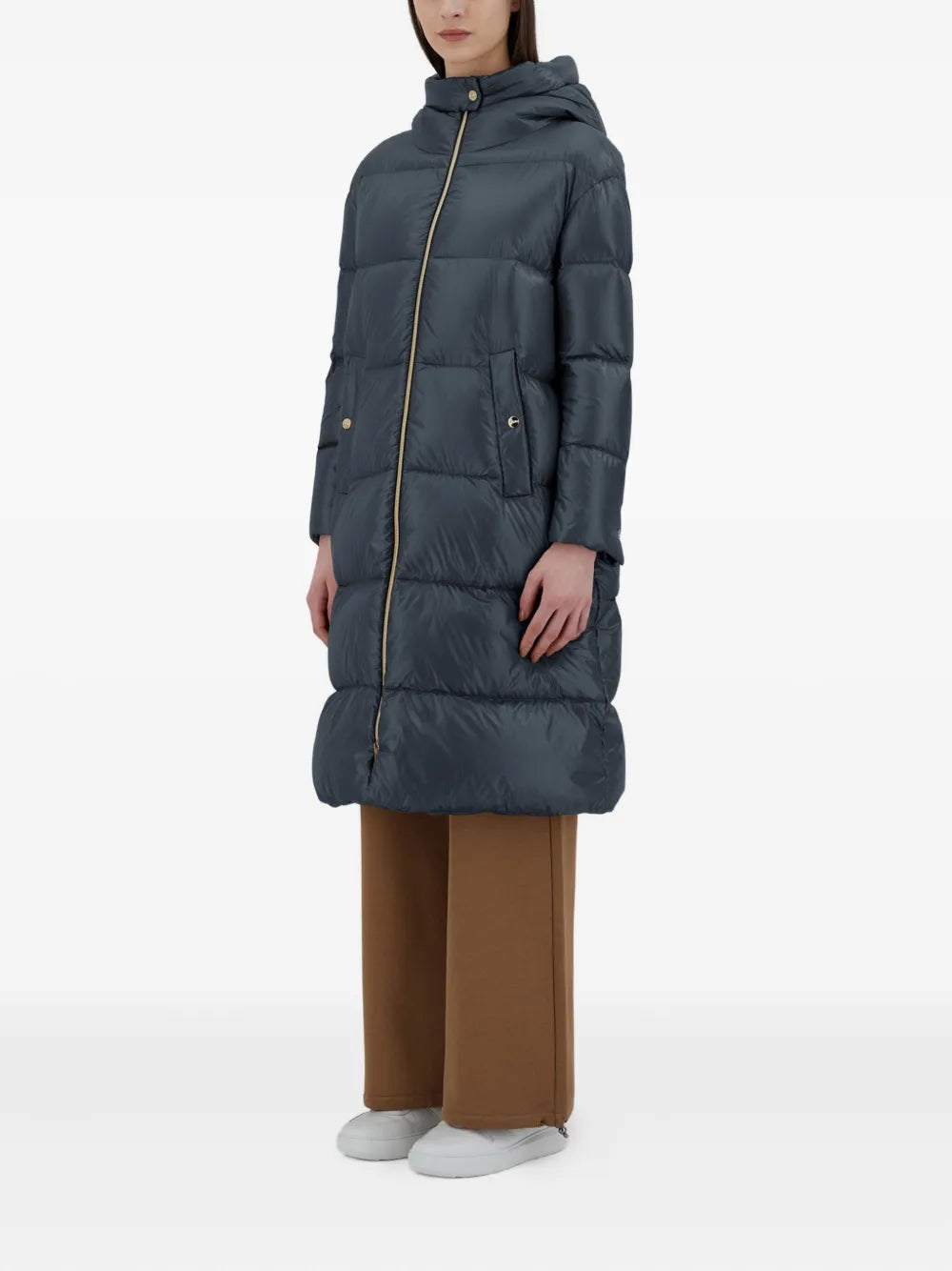 HERNO PIUMINO LUNGO BLU