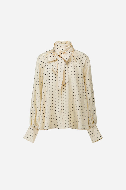 LAURENCE BRAS CAMICIA POIS IVORY