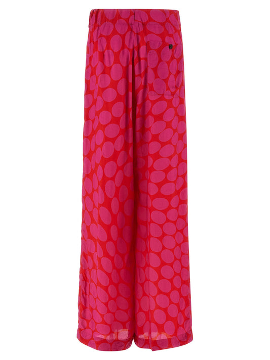 DRIES VAN NOTEN PANTALONE PILA FUCSIA