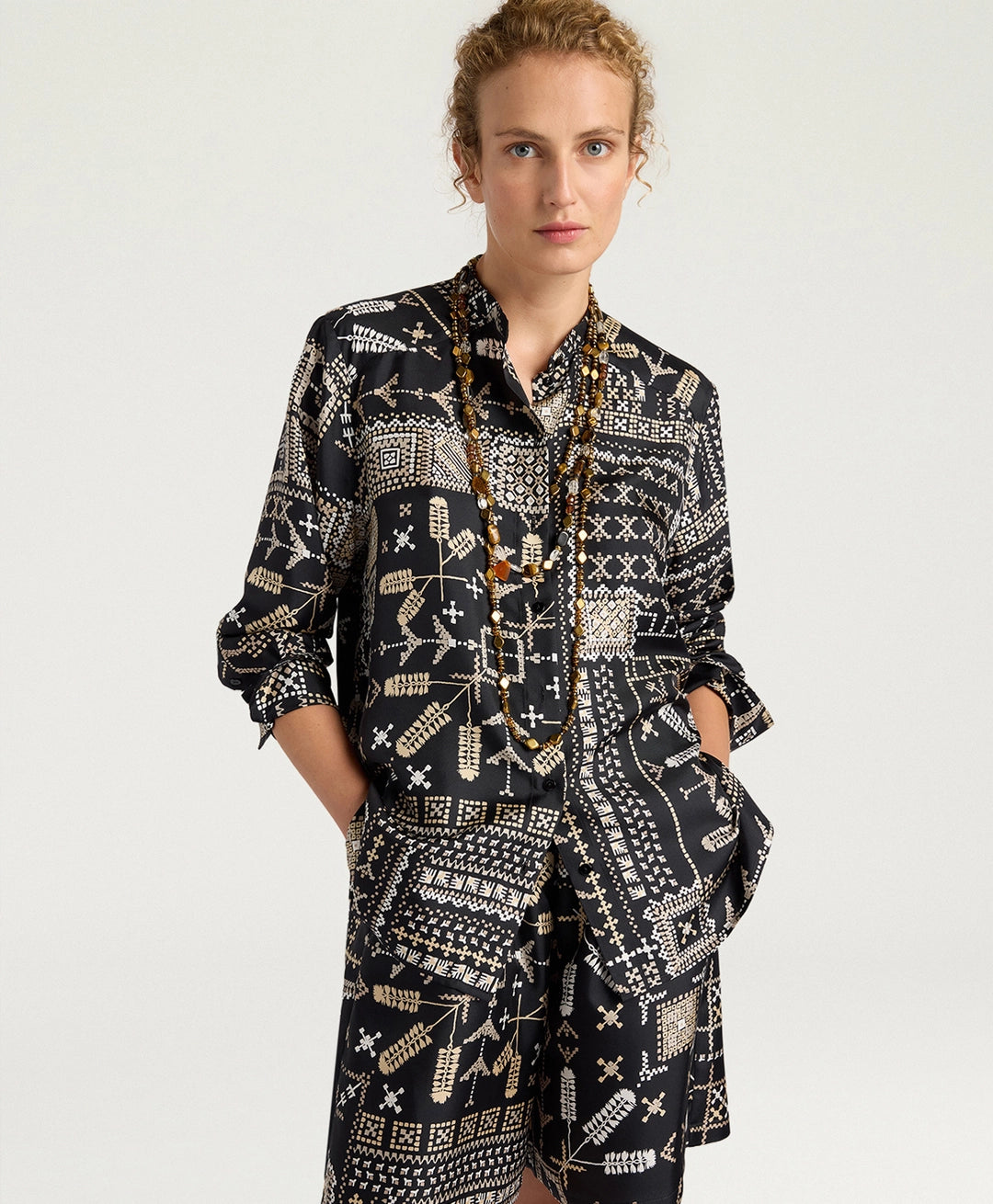 MOMONI' CAMICIA MESILLA BLACK