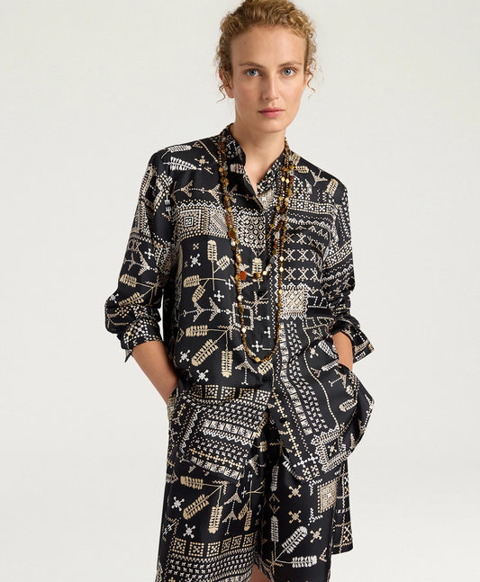 MOMONI' CAMICIA MESILLA BLACK