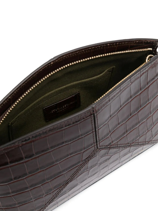 VICTORIA BECKHAM BORSA VICTORIA CROSSBODY DK BROWN