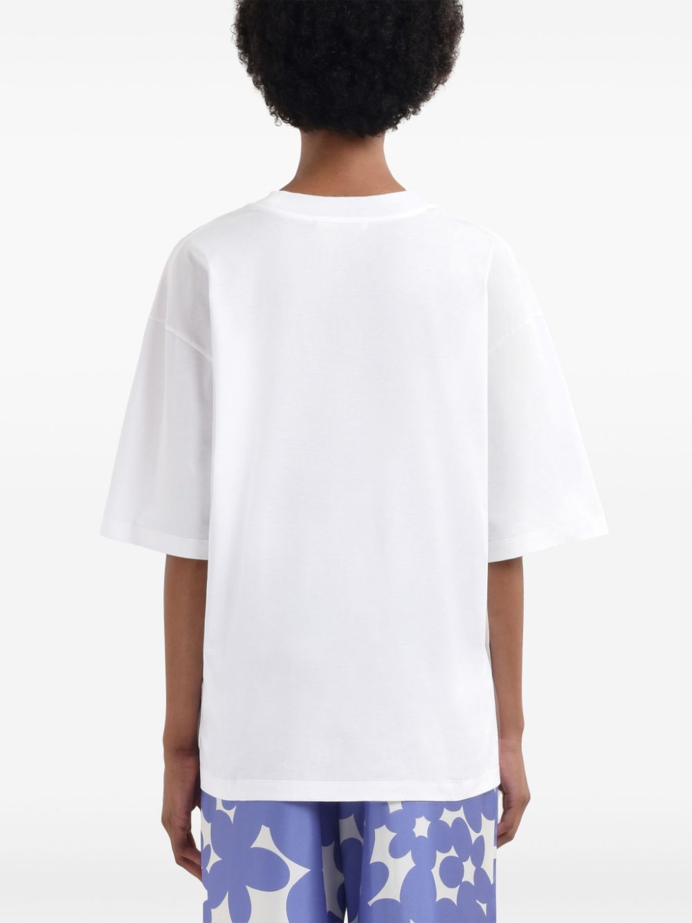 MARNI T-SHIRT LOGO RICAMO