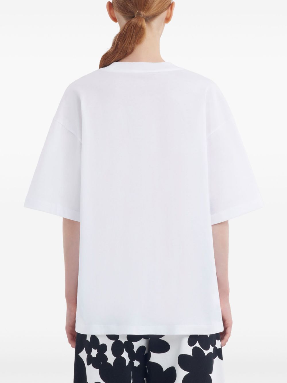 MARNI T-SHIRT LOGO STAMPA FIORI