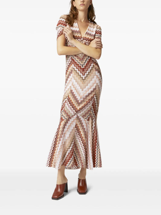 MISSONI ABITO LUNGO BALZE