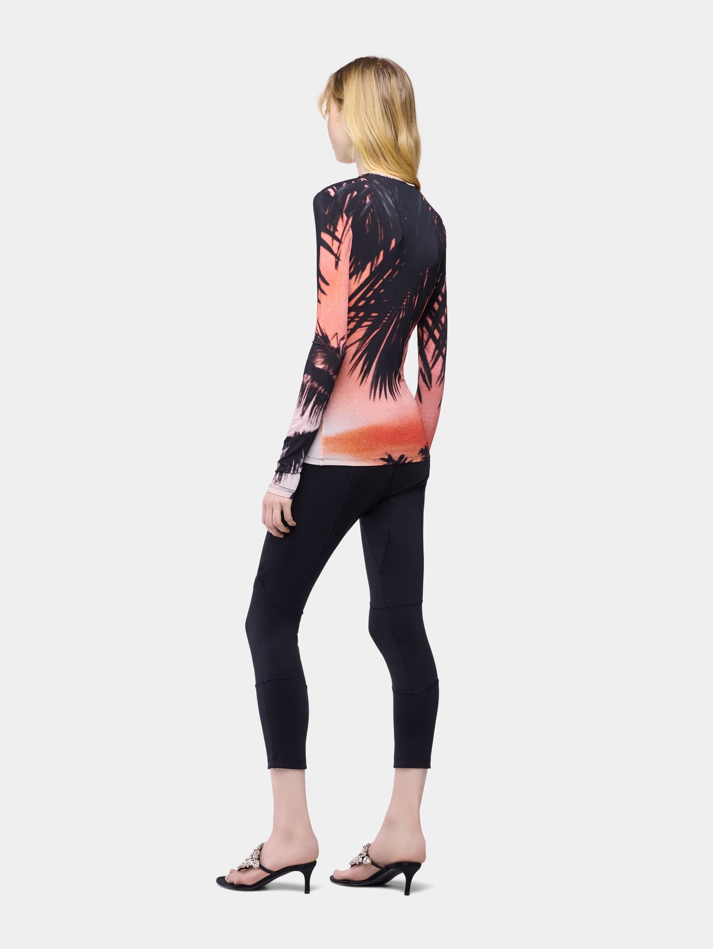 RABANNE MAGLIA STAMPA GRAFICA ORANGE