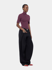 RABANNE PANTALONE LANA BLACK