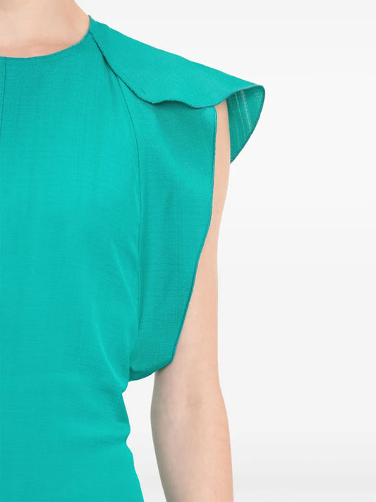 VICTORIA BECKHAM ABITO MIDI VERDE