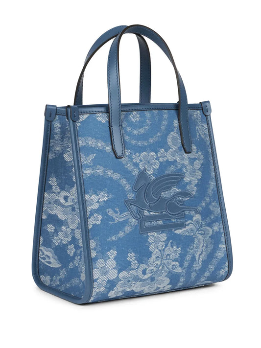 ETRO BORSA  LOVETROTTER BUTTERFLY SMALL DENIM