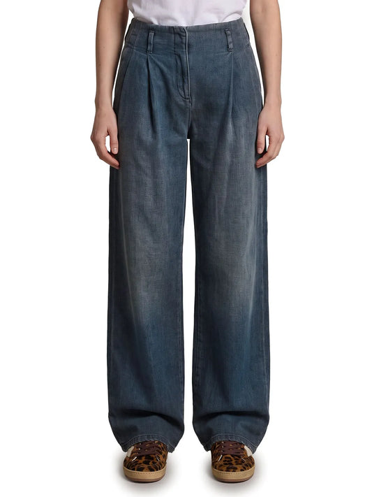 GOLDEN GOOSE JEANS FLAVIA BLUE