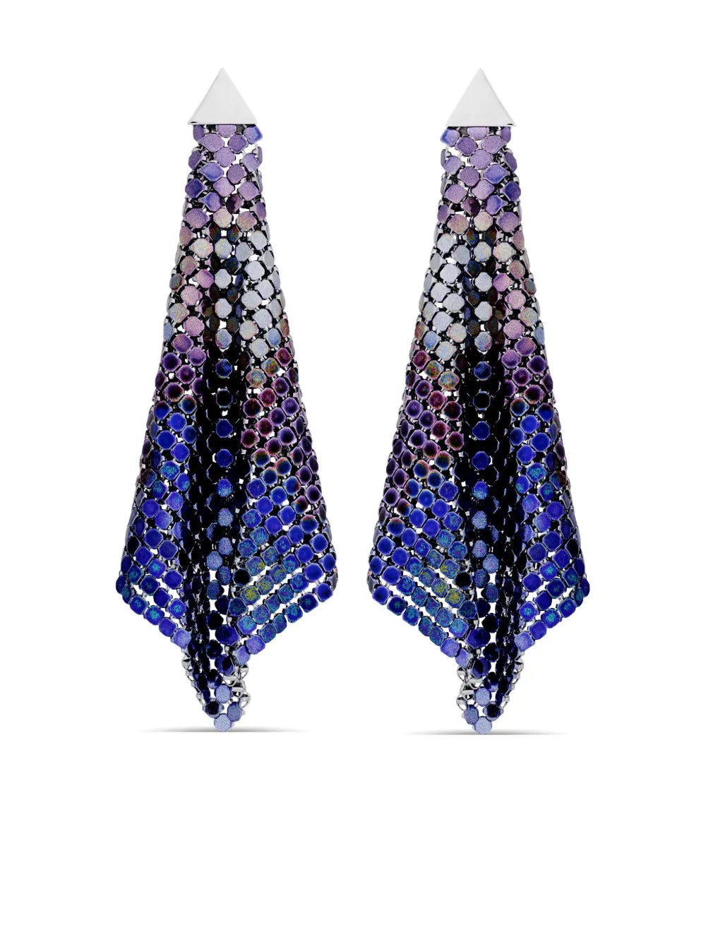 RABANNE ORECCHINI TIE AND DYE BLU