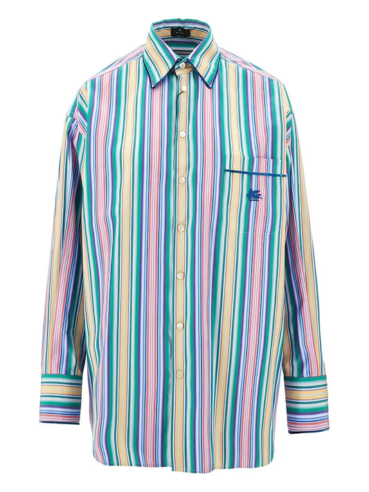 ETRO CAMICIA RIGHE MULTICOLOR