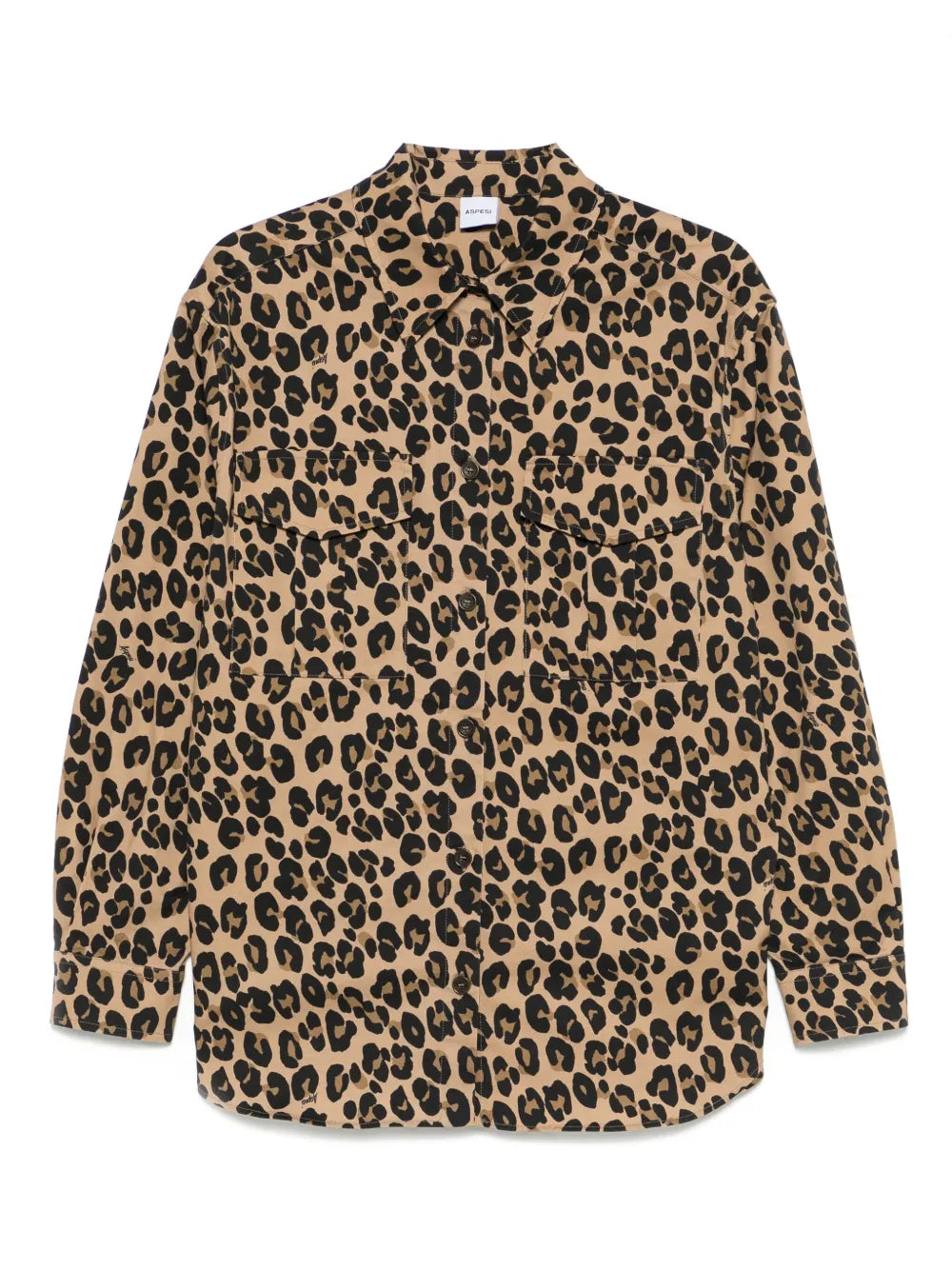 ASPESI CAMICIA STAMPA LEOPARDO
