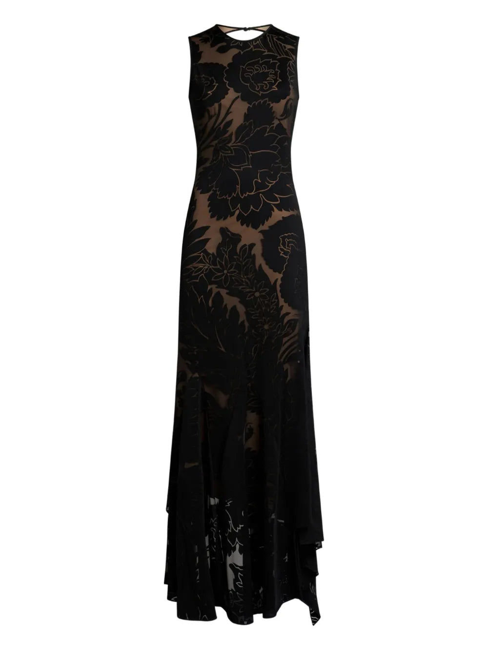 ETRO ABITO LUNGO FIORI NERO