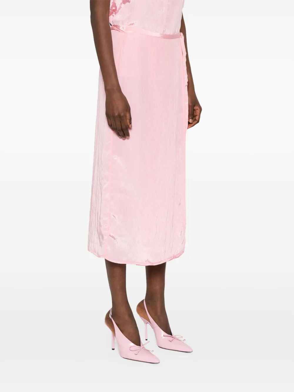 FORTE FORTE GONNA MIDI ROSA