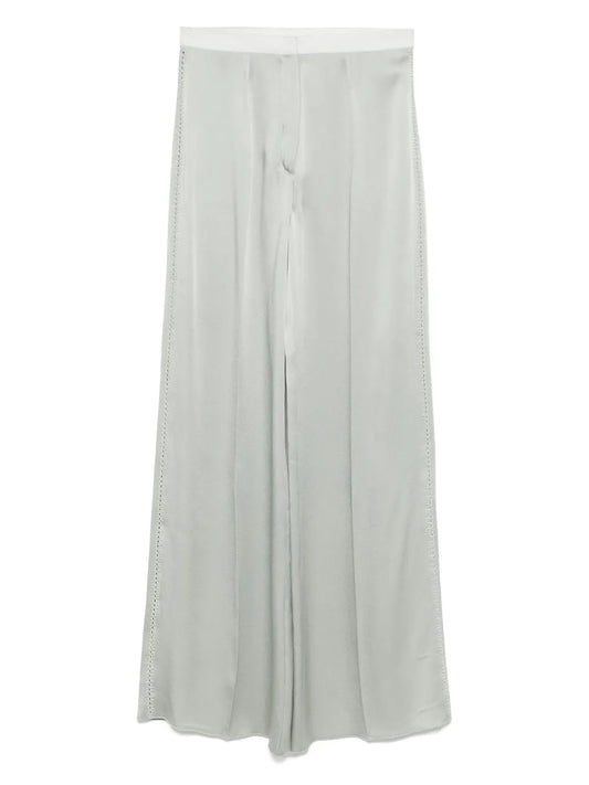 FORTE FORTE PANTALONI SATIN LICHENE