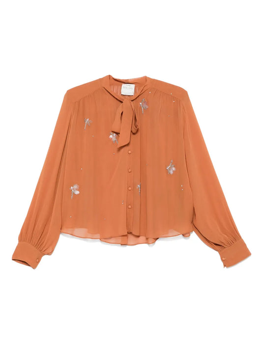 FORTE FORTE CAMICIA CRISTALLI NOISETTE