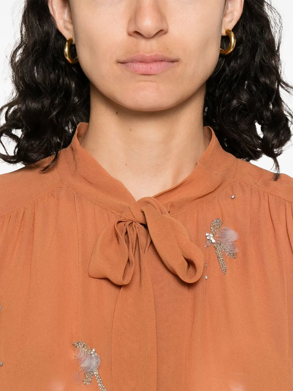 FORTE FORTE CAMICIA CRISTALLI NOISETTE