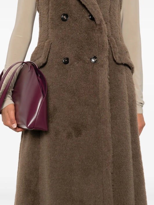 MAX MARA SFILATA GILET BOARIO 1234 MARRONE