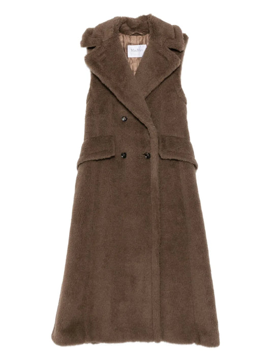 MAX MARA SFILATA GILET BOARIO 1234 MARRONE