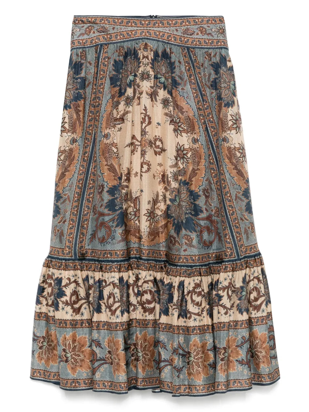 ZIMMERMANN GONNA ASCENSION BLU CREAM
