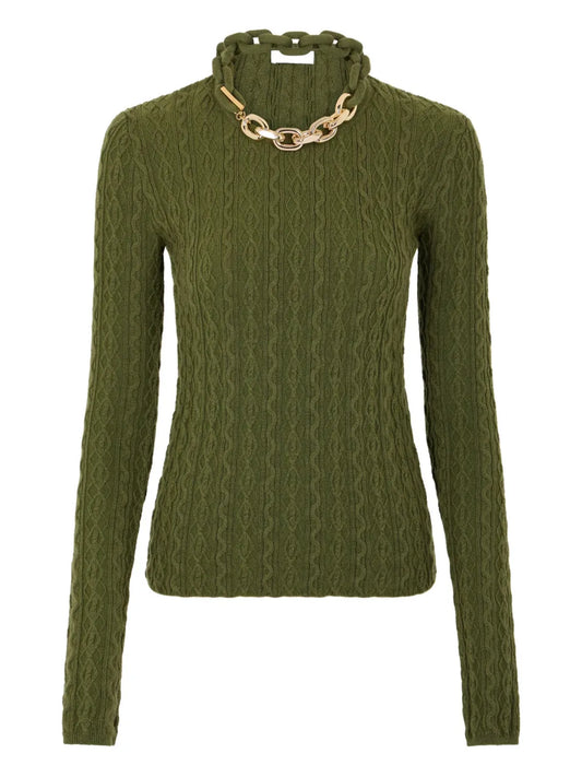 RABANNE MAGLIONE A COSTE VERDE