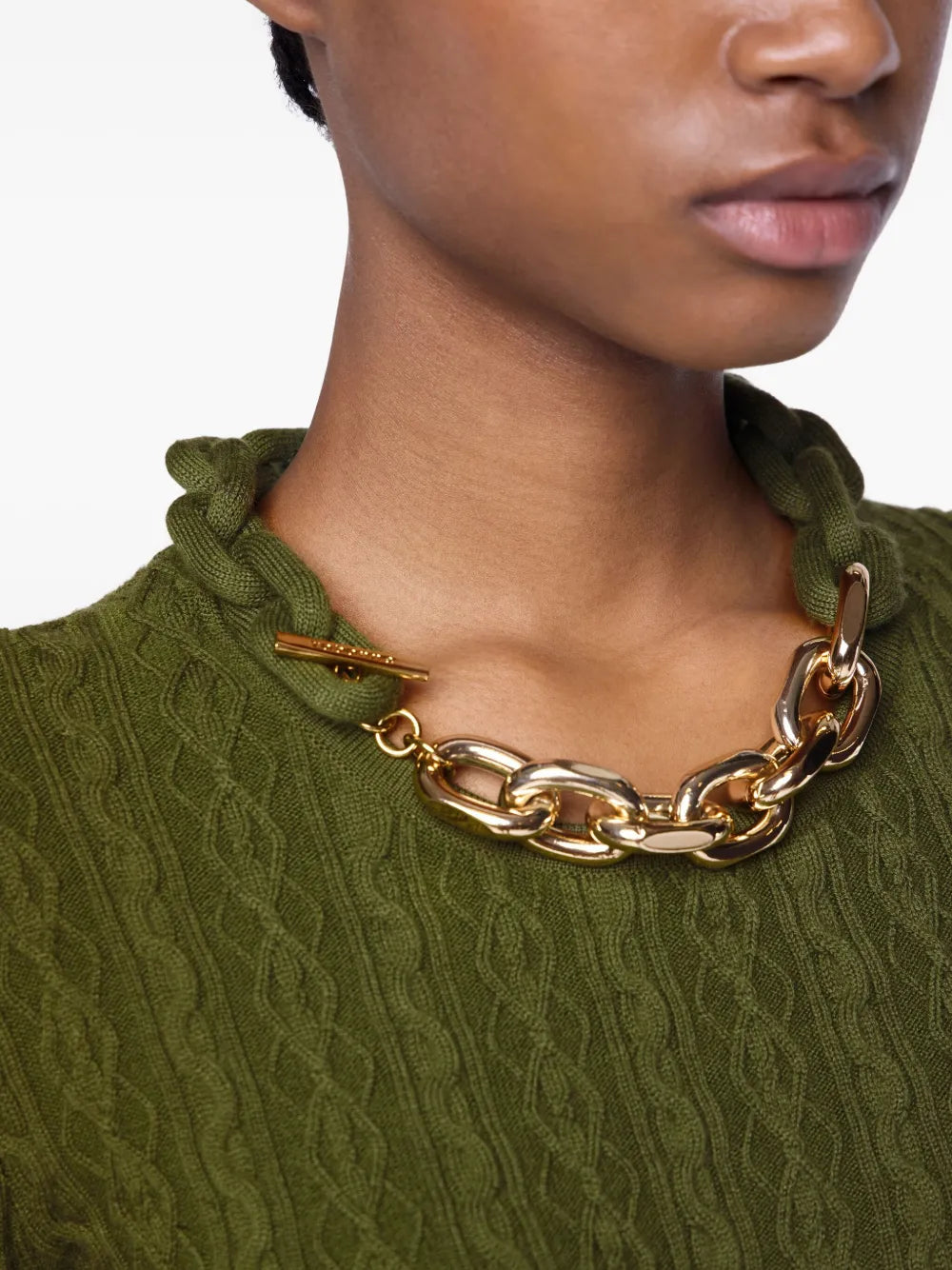 RABANNE MAGLIONE A COSTE VERDE