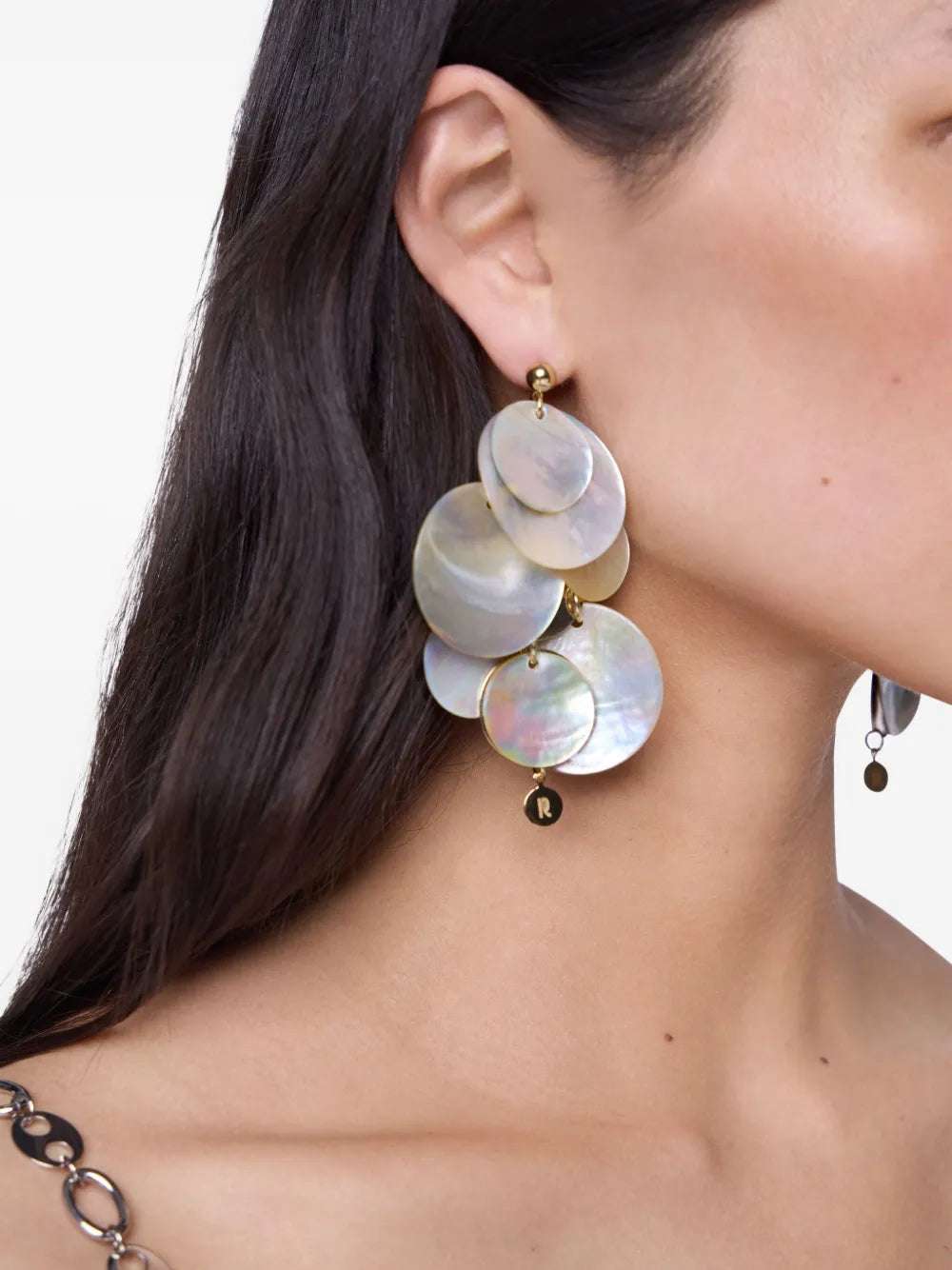 RABANNE ORECCHINI SHELL DISKS